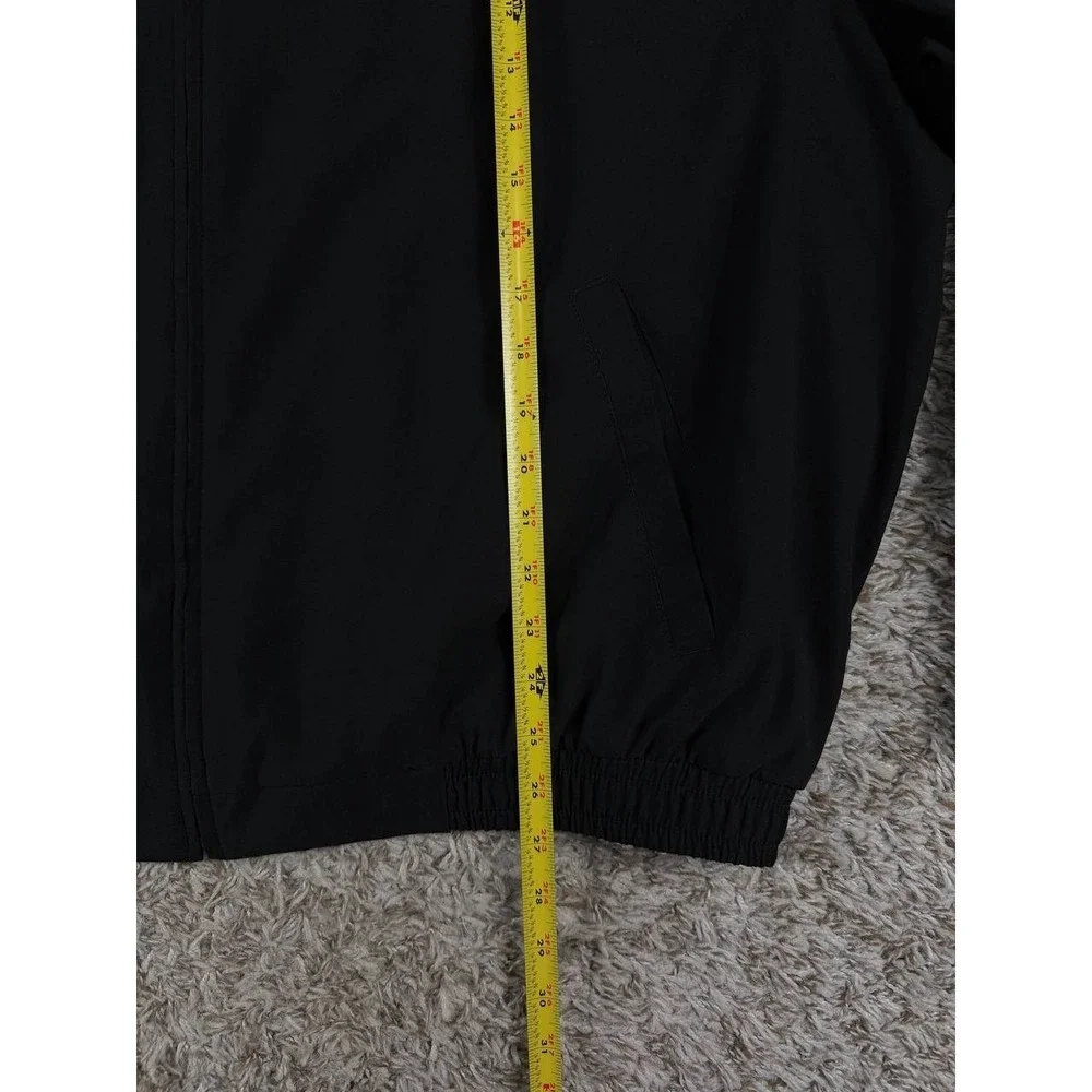 Vintage Polo Ralph Lauren Black Harrington Jacket XXL Plaid Lined Full Zip Pony